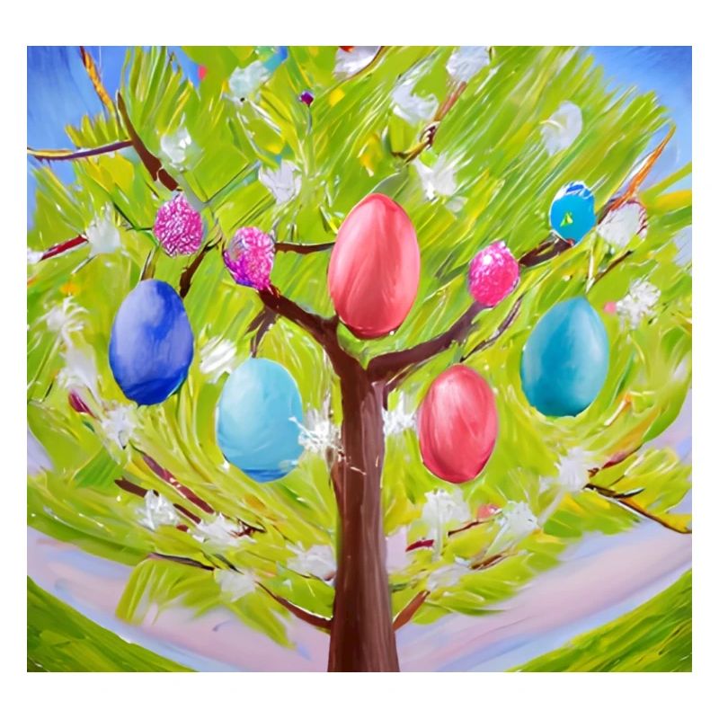 Colorful egg tree