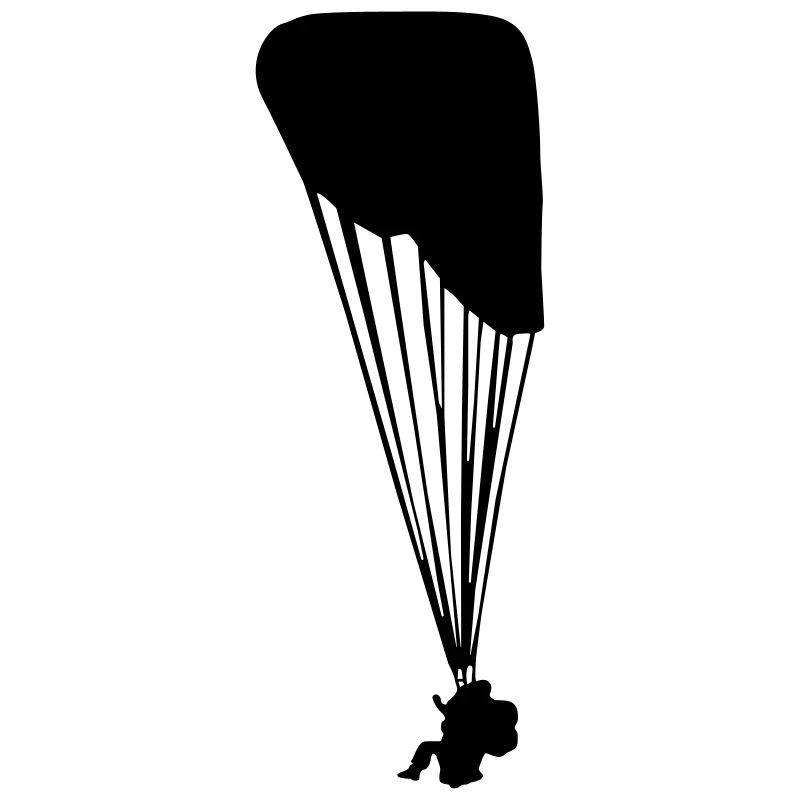 Gleitschirmfliegen Gleitschirm Silhouette