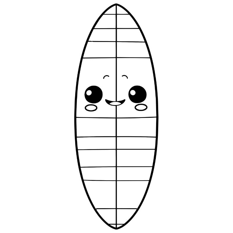 Surfbrett Comic Look