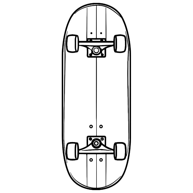 Skateboard Skizze