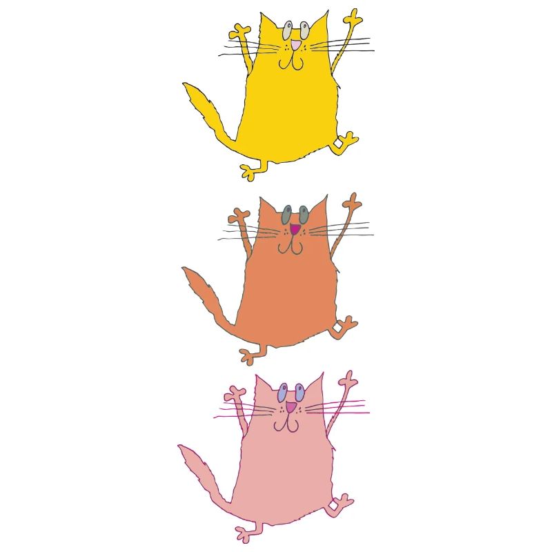 Katzen-Trio im Tanz 