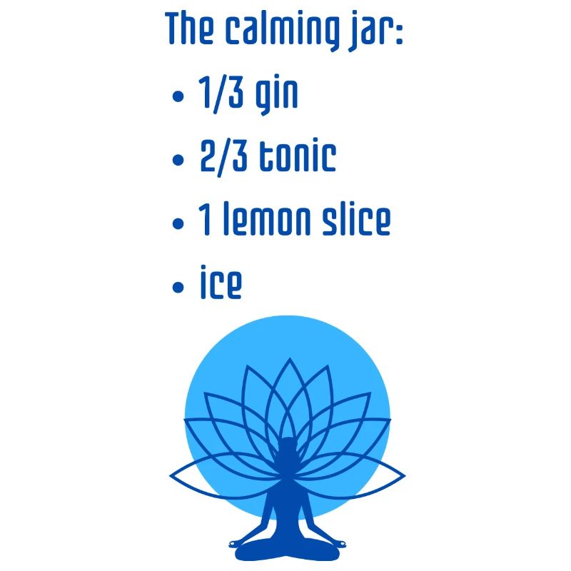 Calming Jar Blue - an ironic and fun print