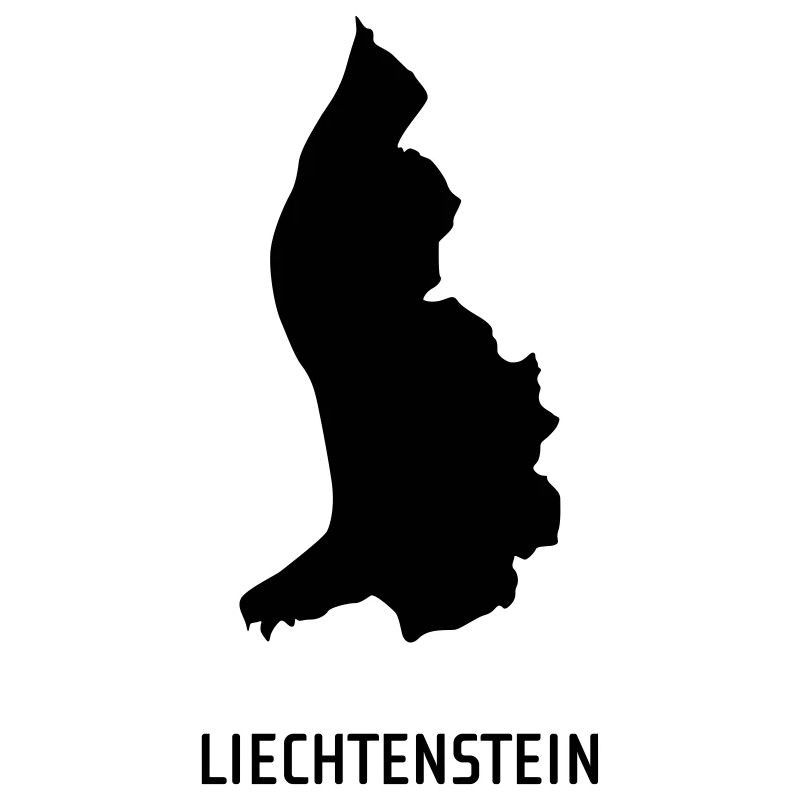 Liechtenstein - Landkarte Map