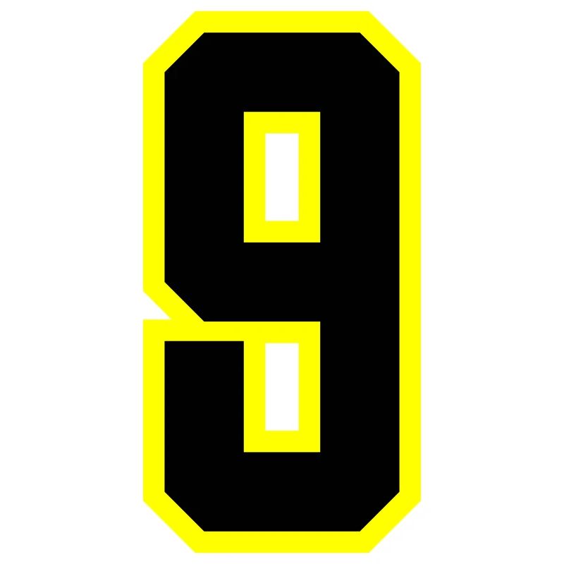 9 Zahl Trikot