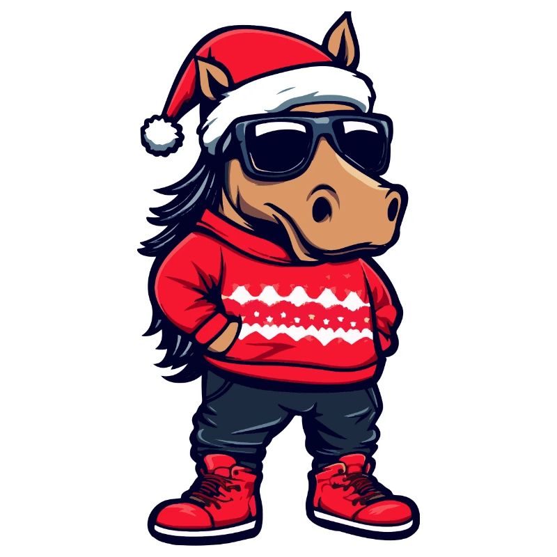 Pferd Weihnachten X-Mas