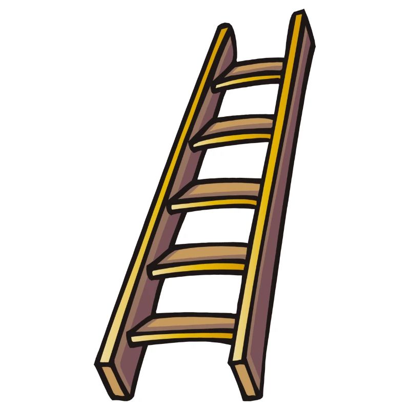 Holzleiter, wooden ladder