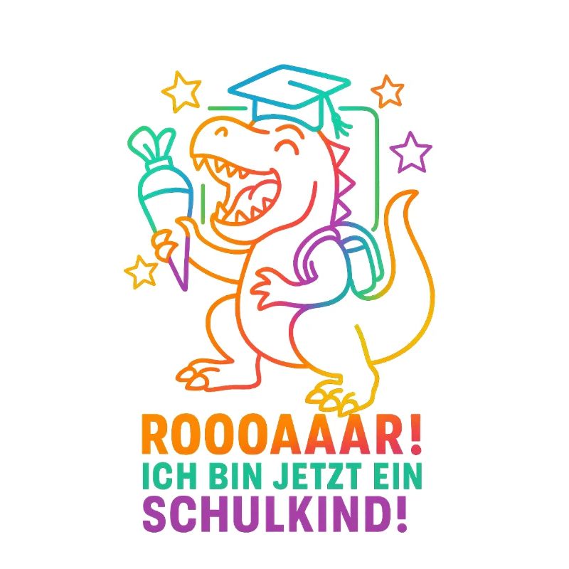 Dino Einschulung | Rooaaar! Ich bin ein Schulkind
