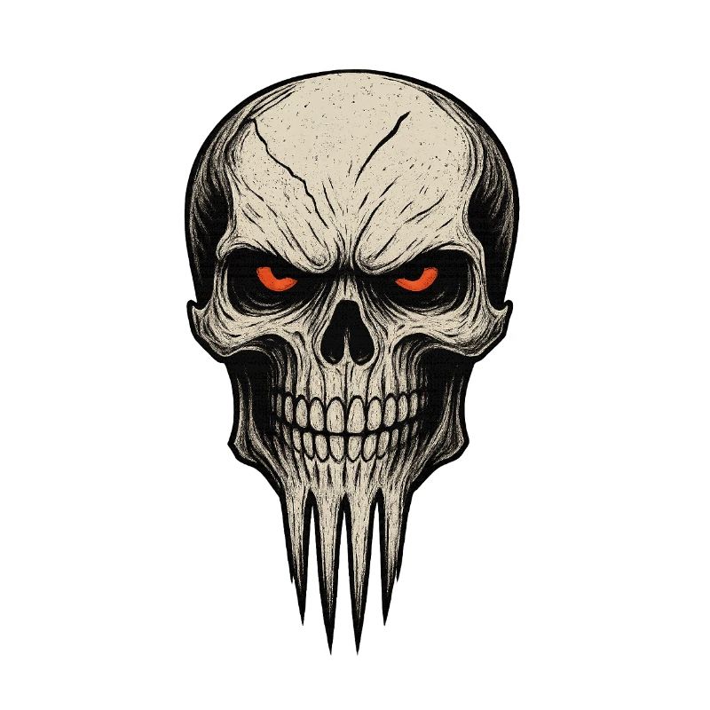 Zombie Skull Albtraum