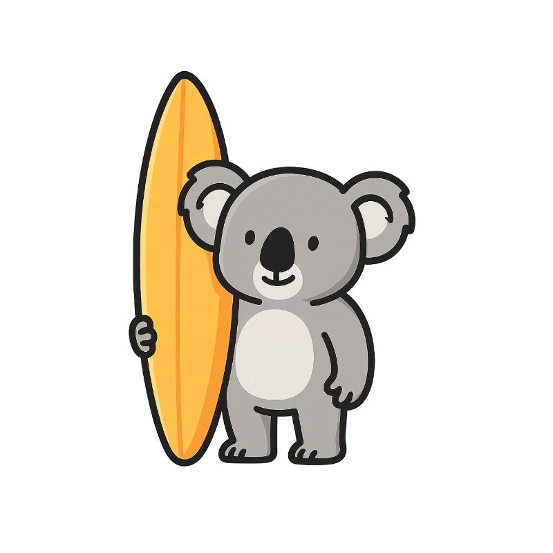 Koala Surfer – Australisches Funshirt