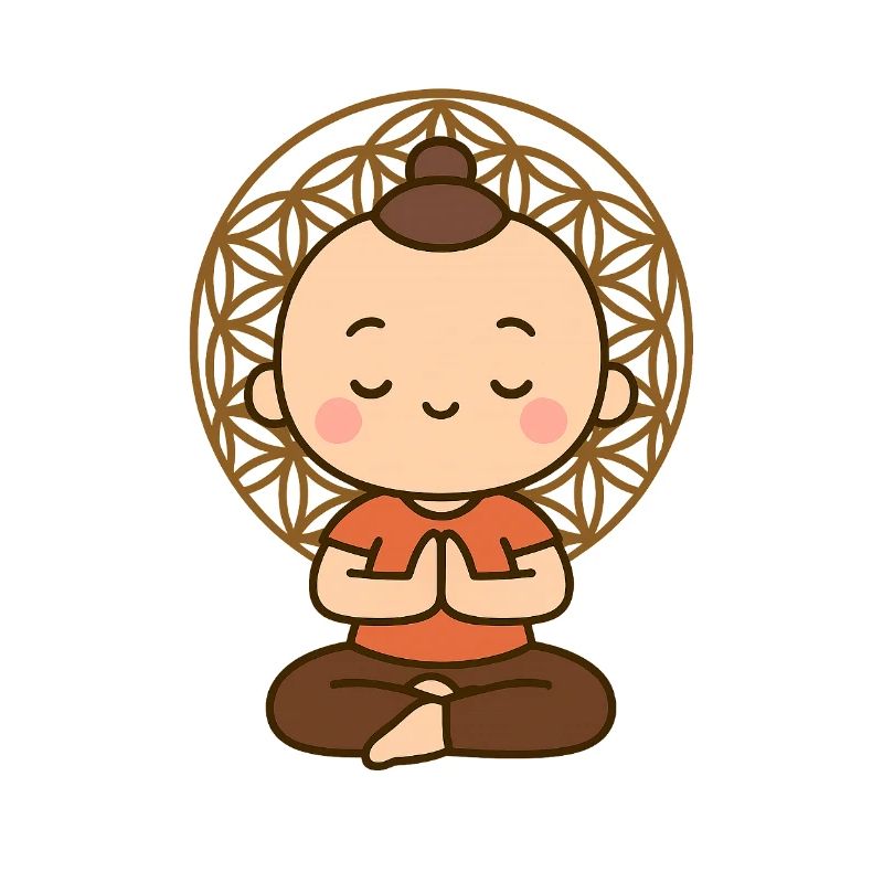 Meditation vor Lebensblume 