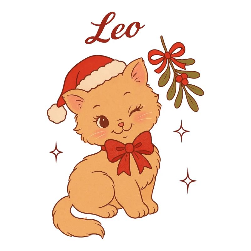 Weihnachtskätzchen Leo