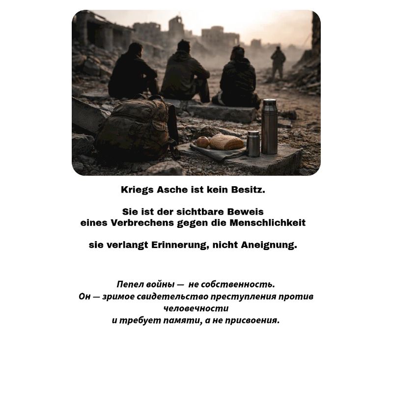 Ruinenlager im Abendlicht