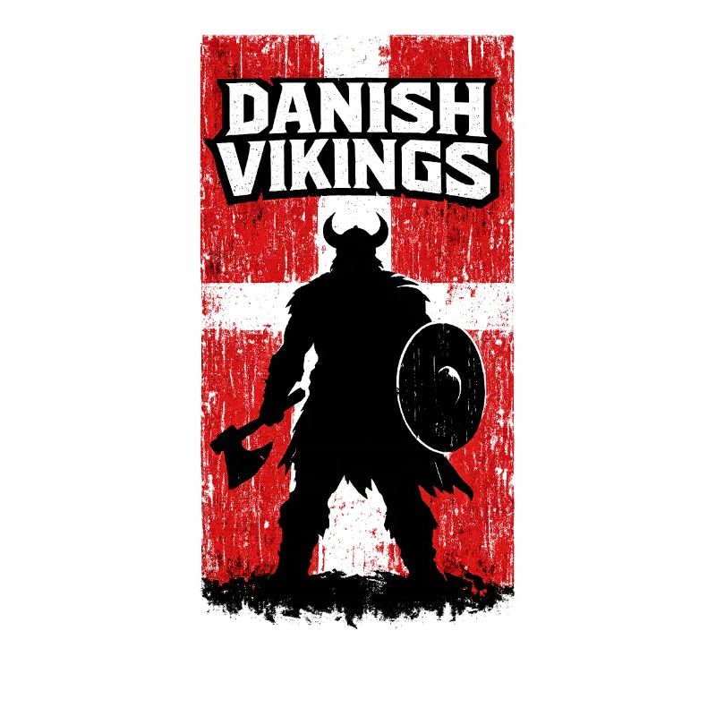 Dänische Wikinger – Wikingerkrieger-Dänische Flagge