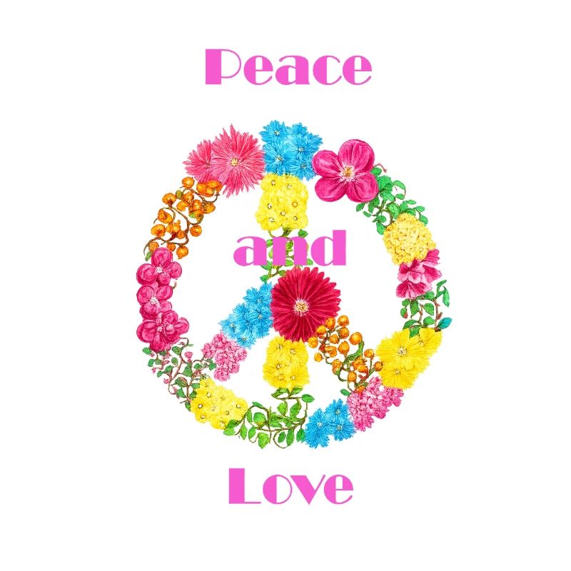 Blumen Peace Zeichen