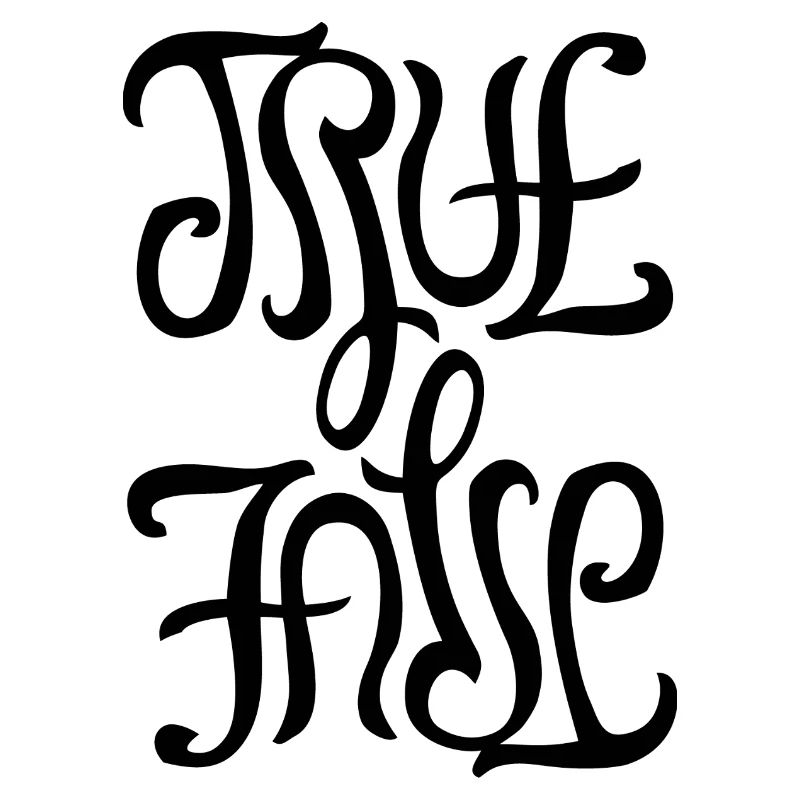 Ambigram for True/False