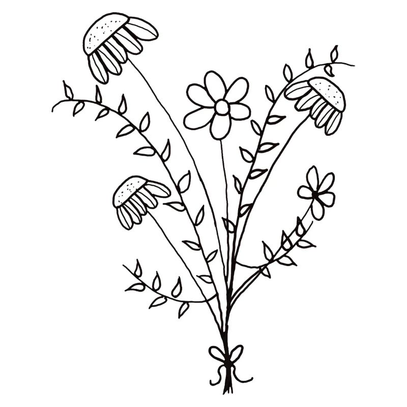 Minimale Blumenstrauß