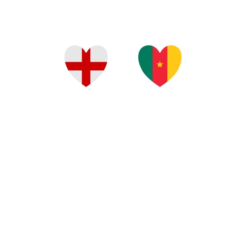 Angleterre et Cameroun Drapeaux du Cameroun