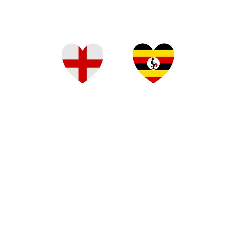 Drapeaux du drapeau ougandais de l’Angleterre et de l’Ouganda