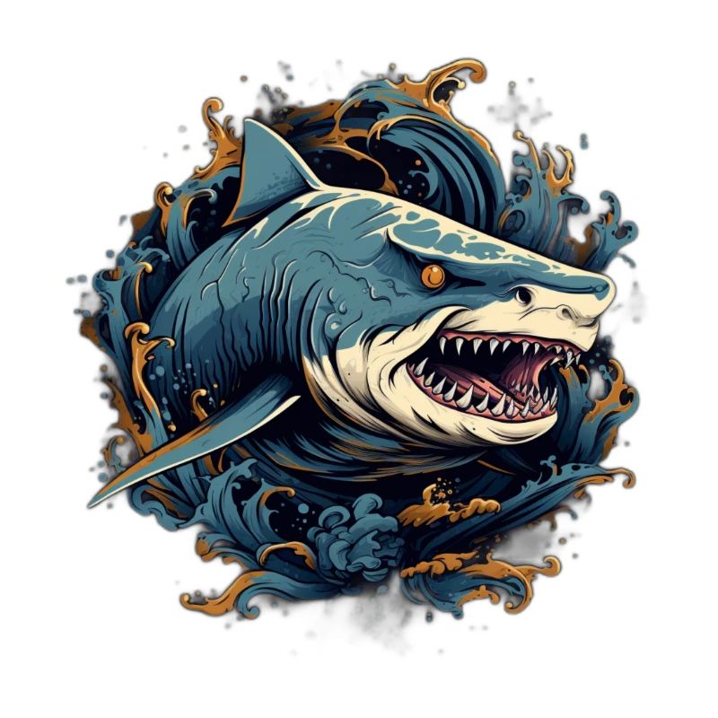Unterwasser-Tribal-Hai
