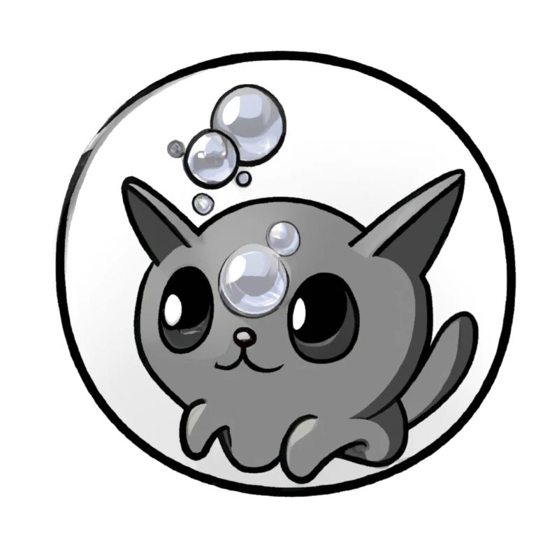 Seifenblasen Katze