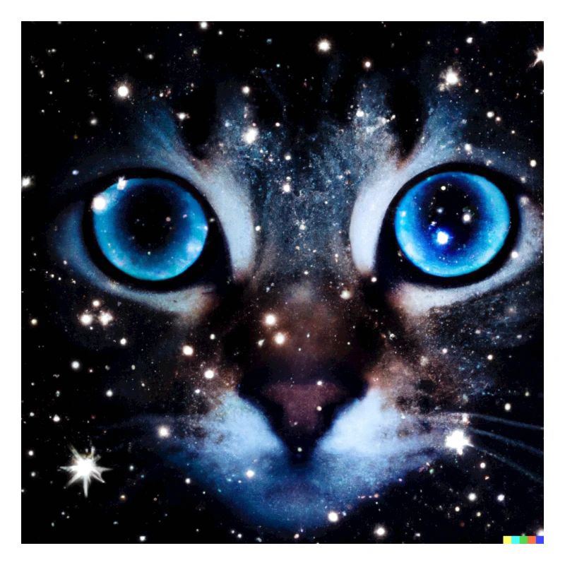 Großaugen Katze