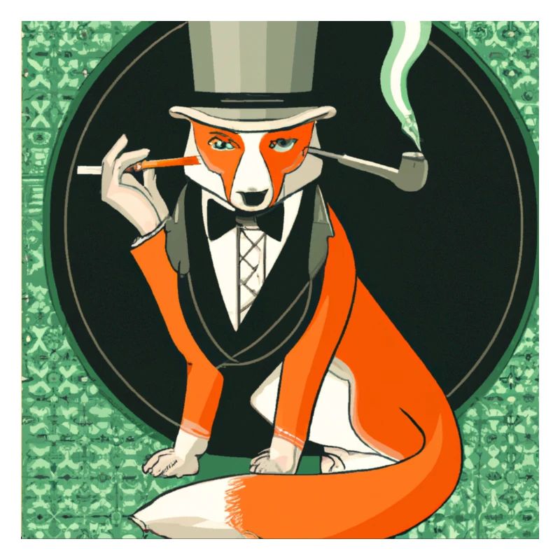Fuchs mit Zylinder