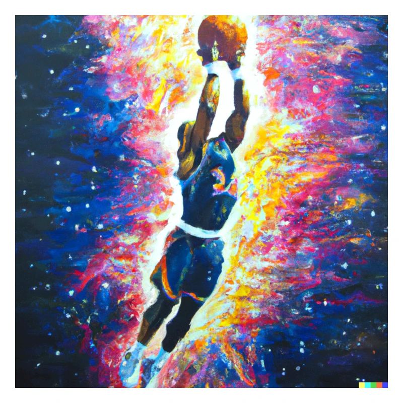 Basketballspieler Dunk