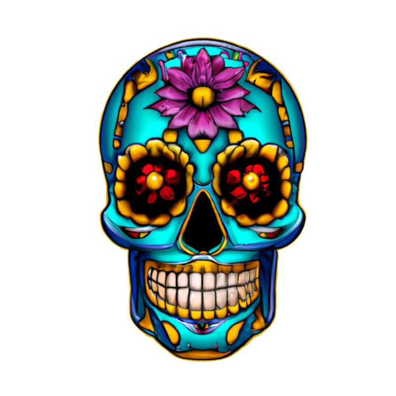 Crâne de style mexicain, Día de Muertos