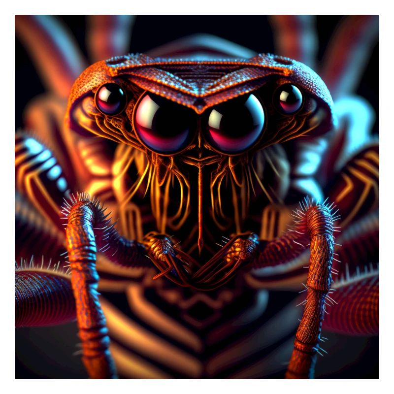 Monstres effrayants d’insectes de l’espace