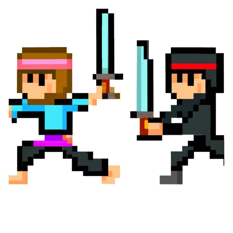 PixelArt Ninja fight