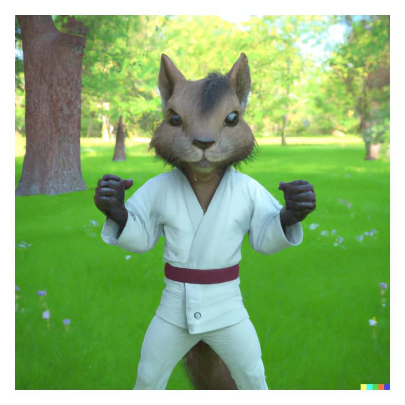 Karate Hörnchen