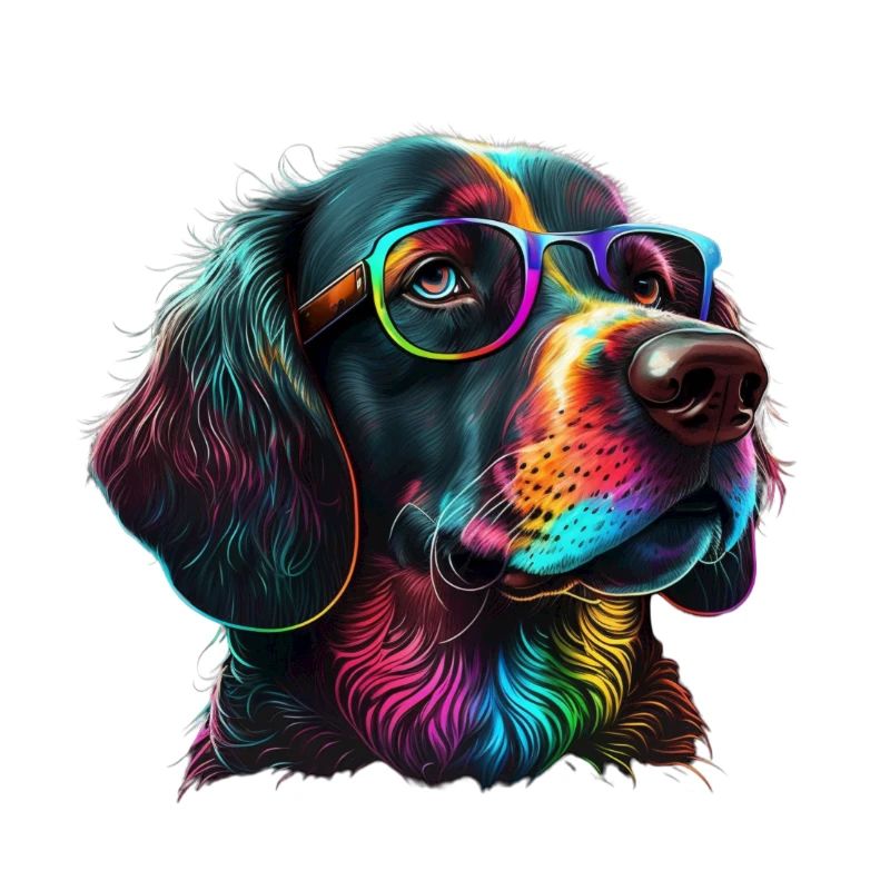 HUND IN BRILLE