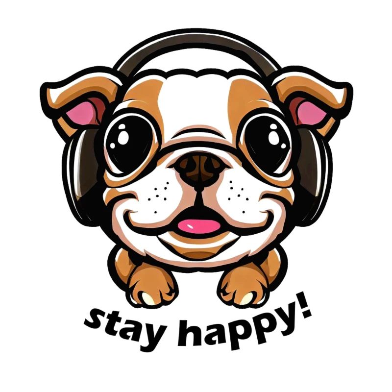 Happy bulldog