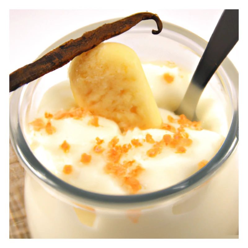 Saftigkeit dessertpudding in vanillesosse