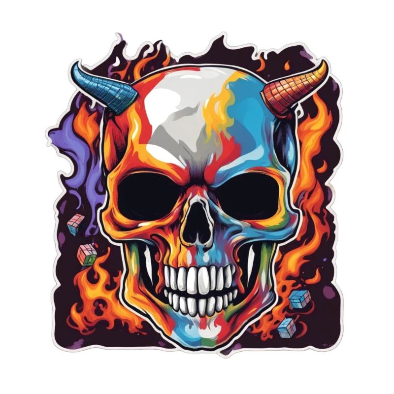 Crâne cornu | Manipuler ses cubes de puzzle