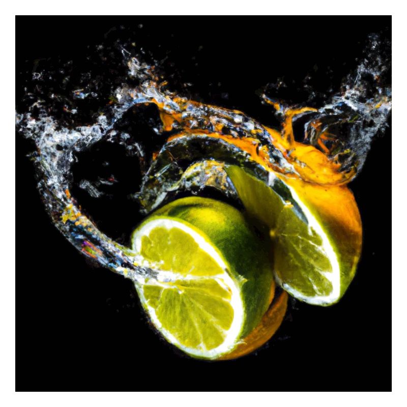 Zitrusfrüchte Splash