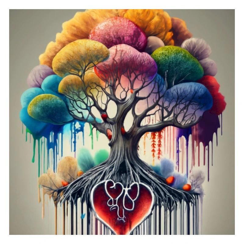 bunter Baum