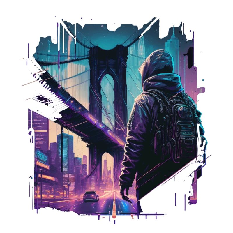 Brooklyn Bridge Cyberpunk