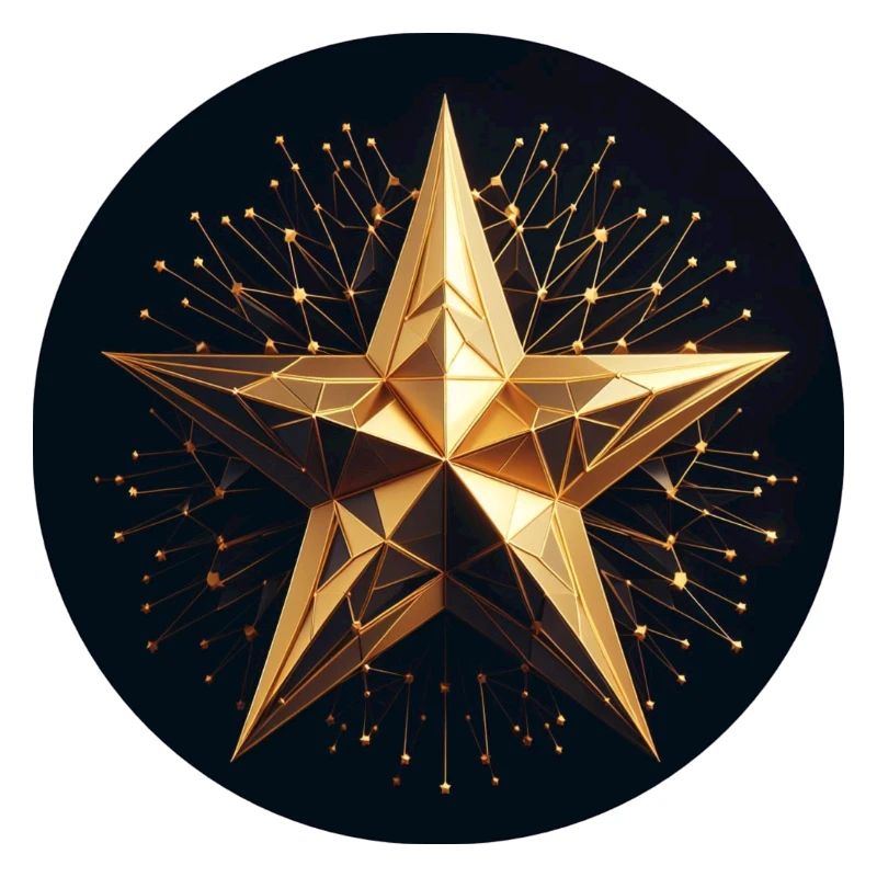 Goldener funkelnder Stern