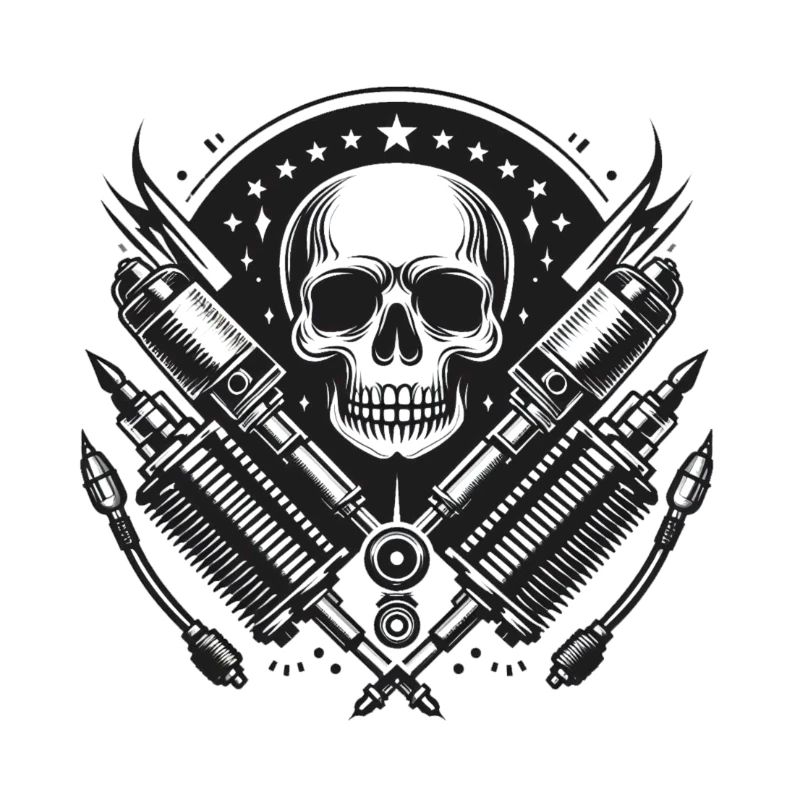 Biker Skull Design 1