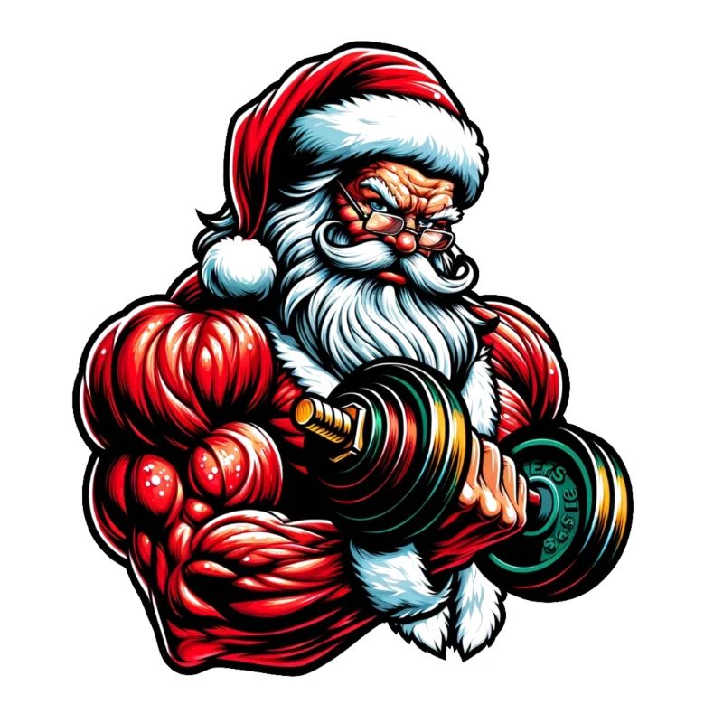 Curling Santa