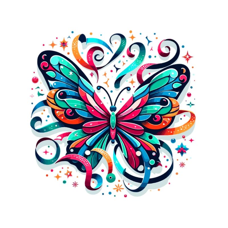 Bunter Schmetterling