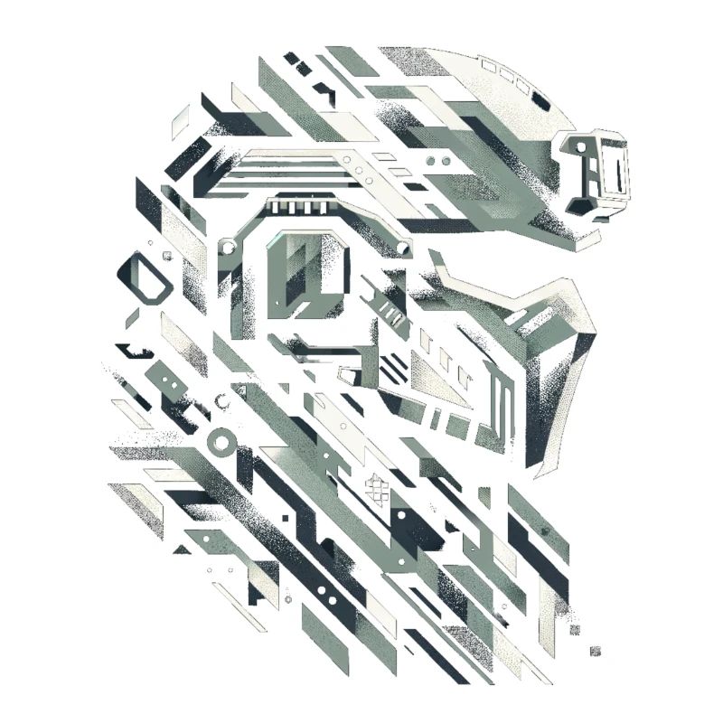 Monochromer Mech-Krieger