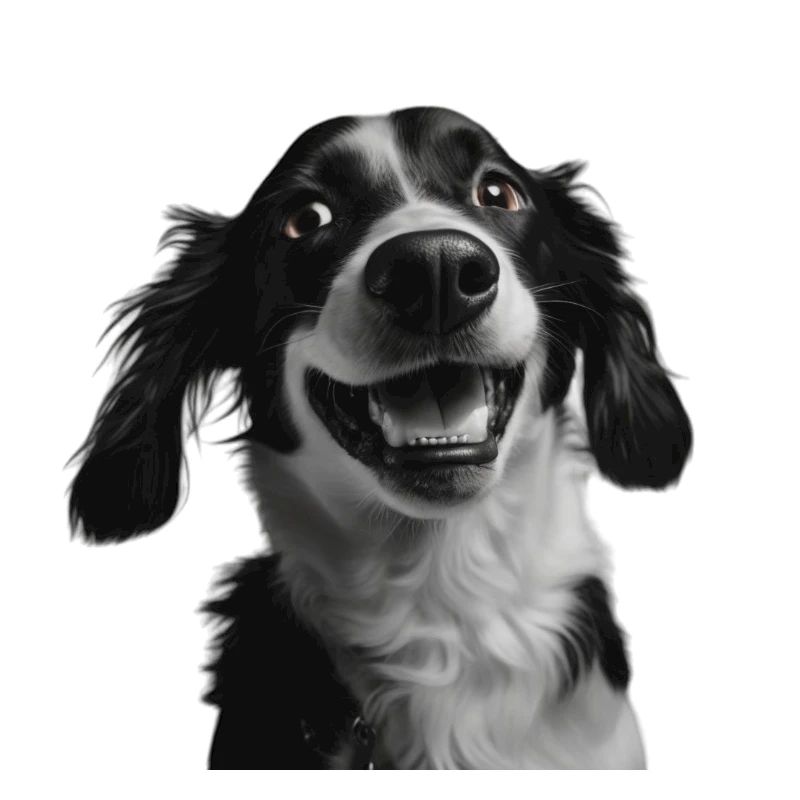Schwarz Weisser Hund