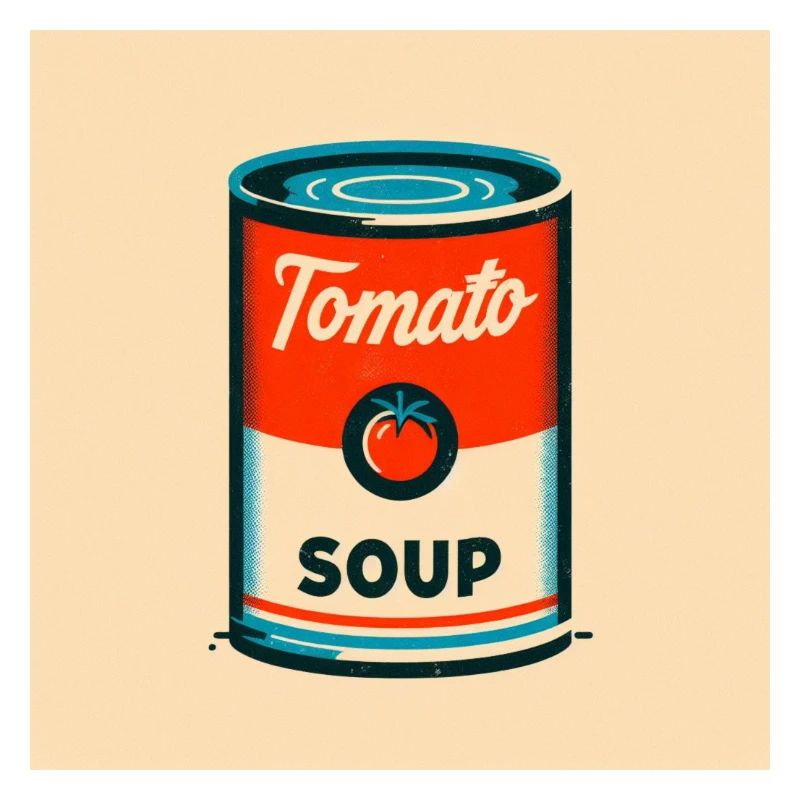 Boîte à tomates en risographie design rétro