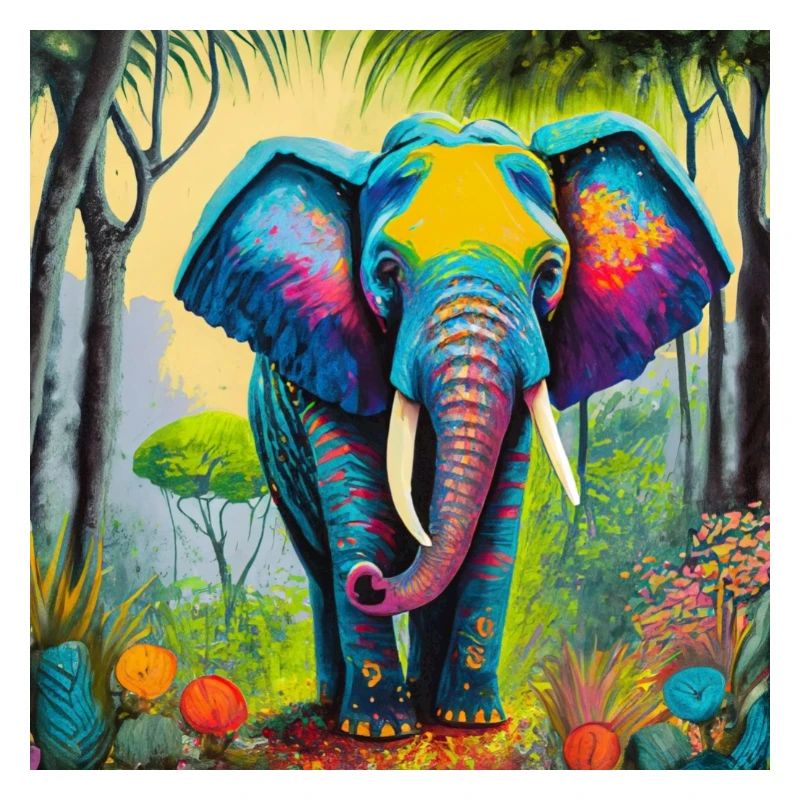 Elefant im Dschungel
