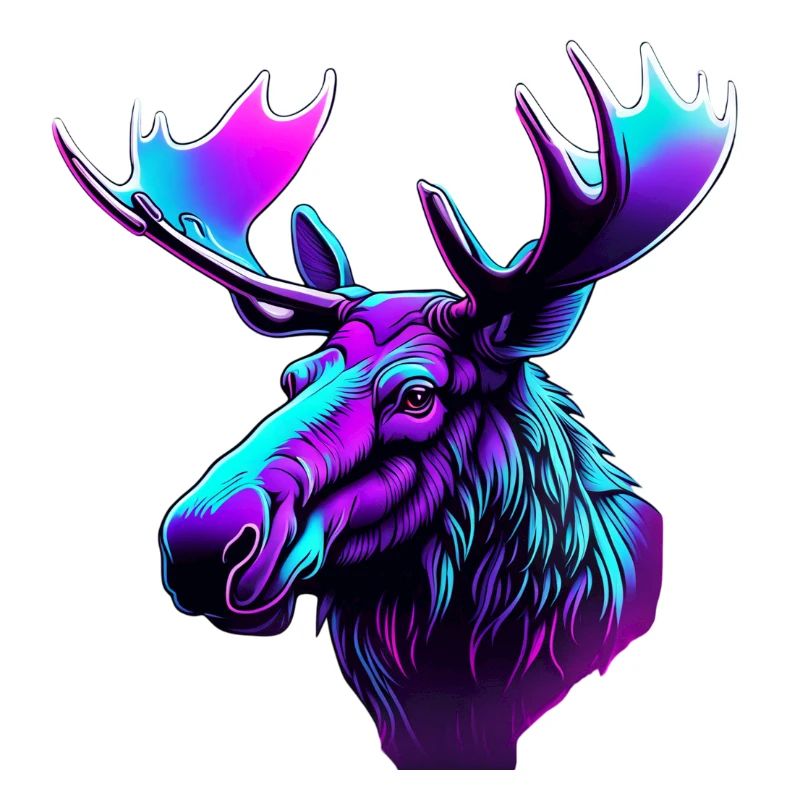 Neon-Elch: Mystischer Farbrausch