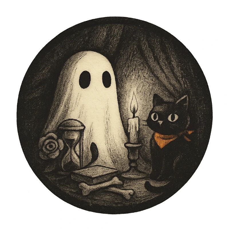 Spuknacht Katzenzauber Illustration