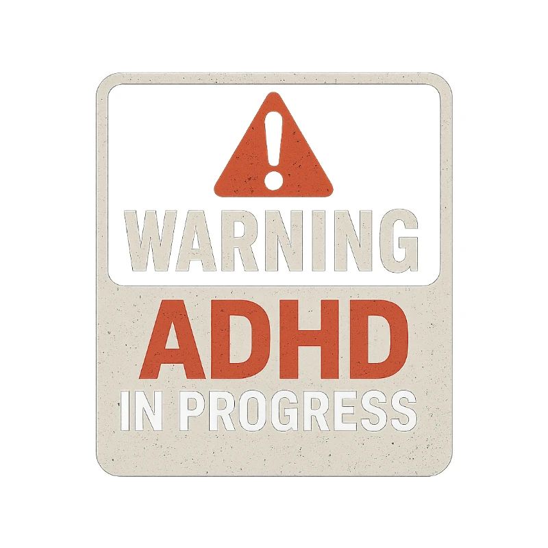 ADHS in Bearbeitung Warnung