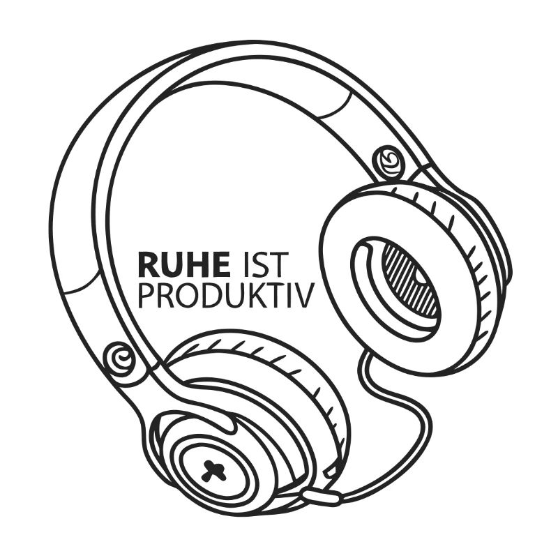 Rest Is Productive Headphone Illustration